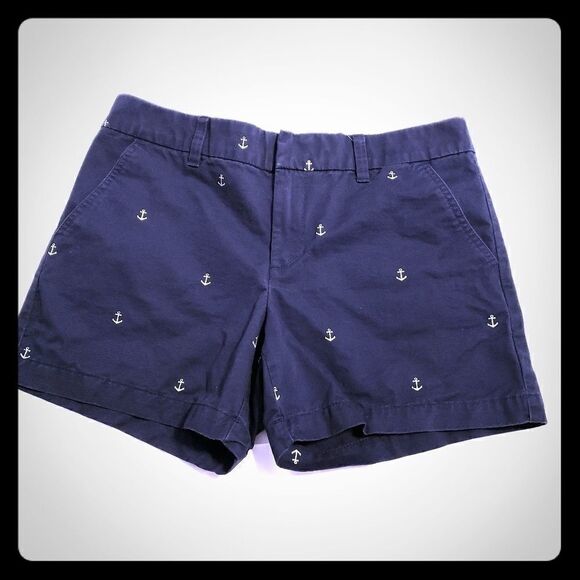 Tommy Hilfiger navy blue shorts with anchor pattern, SIZE 8 - Picture 1 of 7